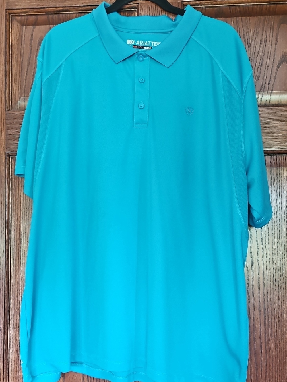 Ariat Teal Blue Performance Polo Golf XXL